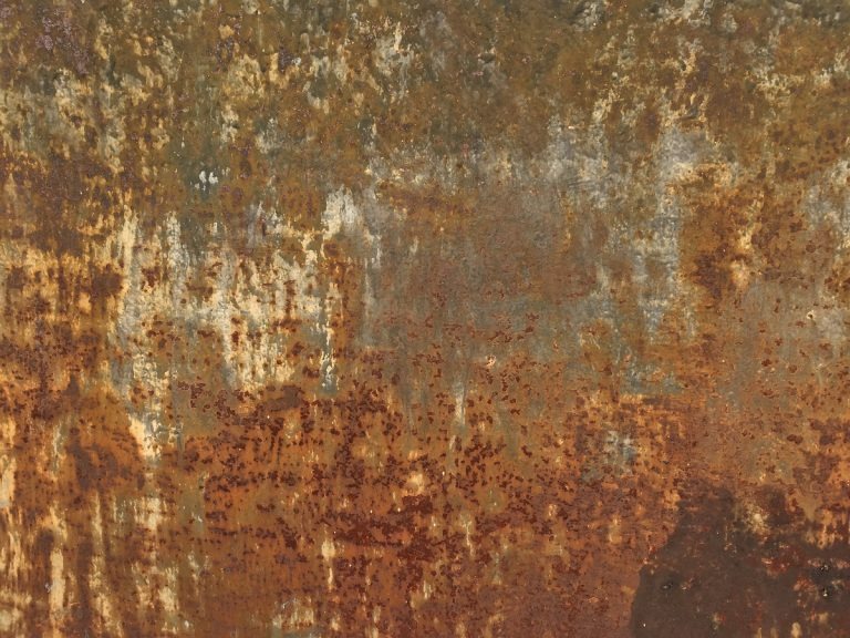 corroded sheet of steel