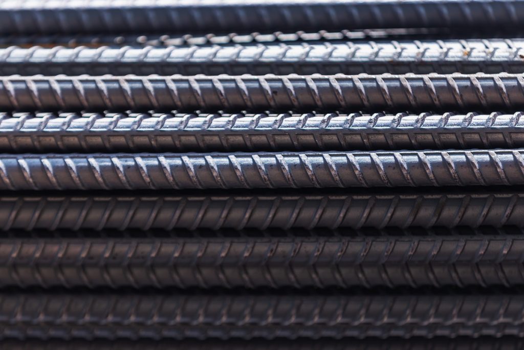 closeup steel bars