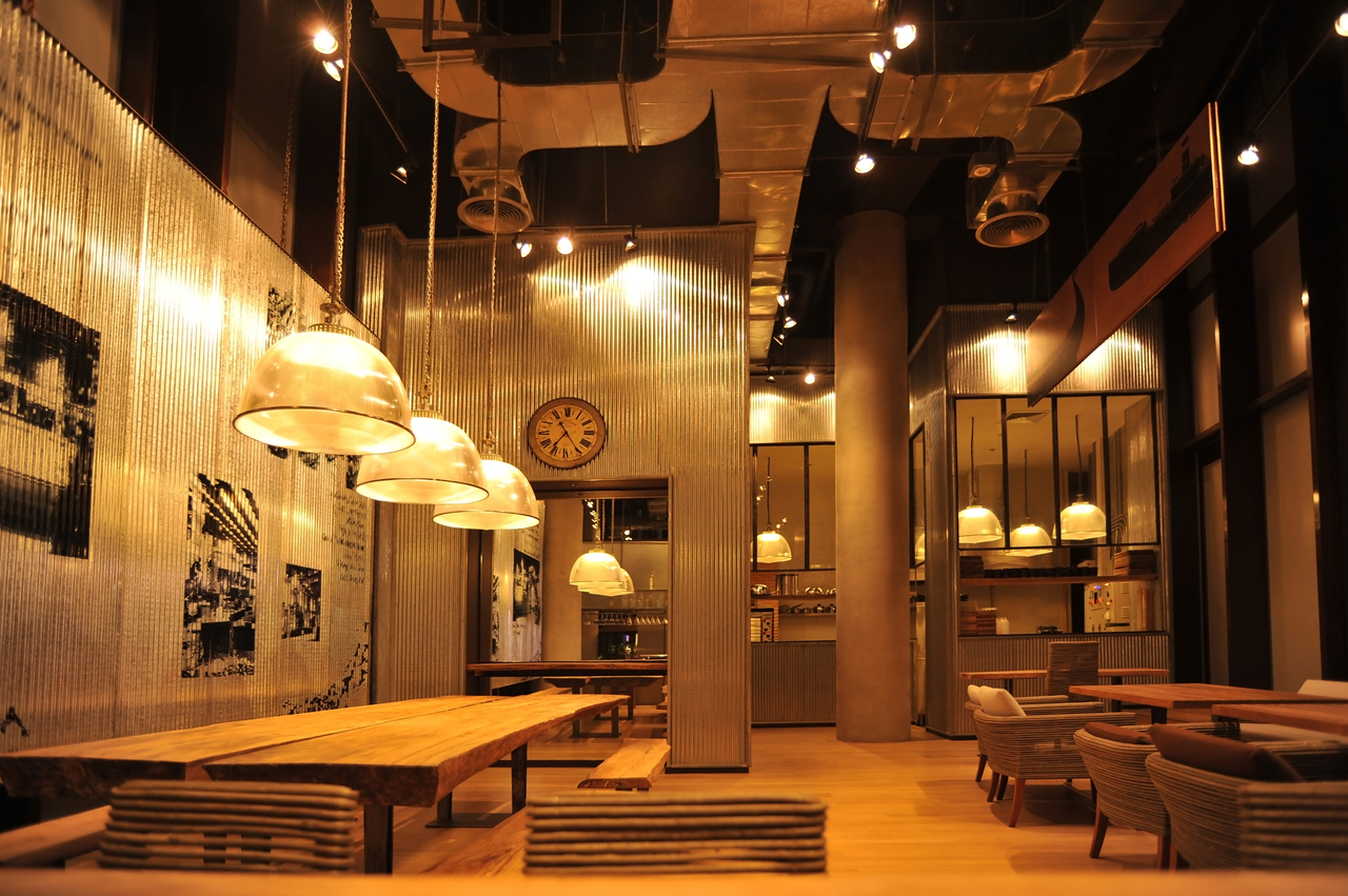 An Industrial Dining Room