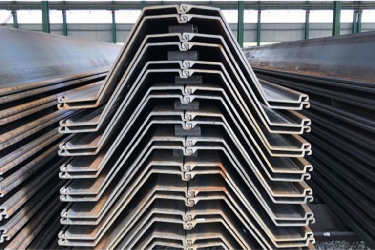 Piled up sheet piles