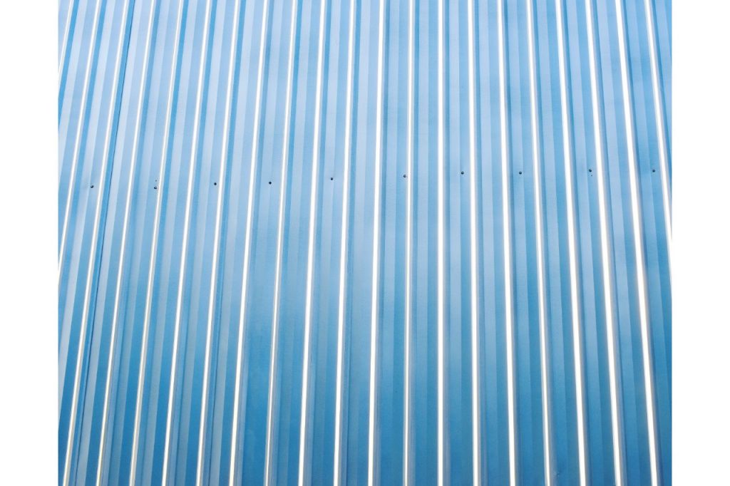 Corrugated metal roof