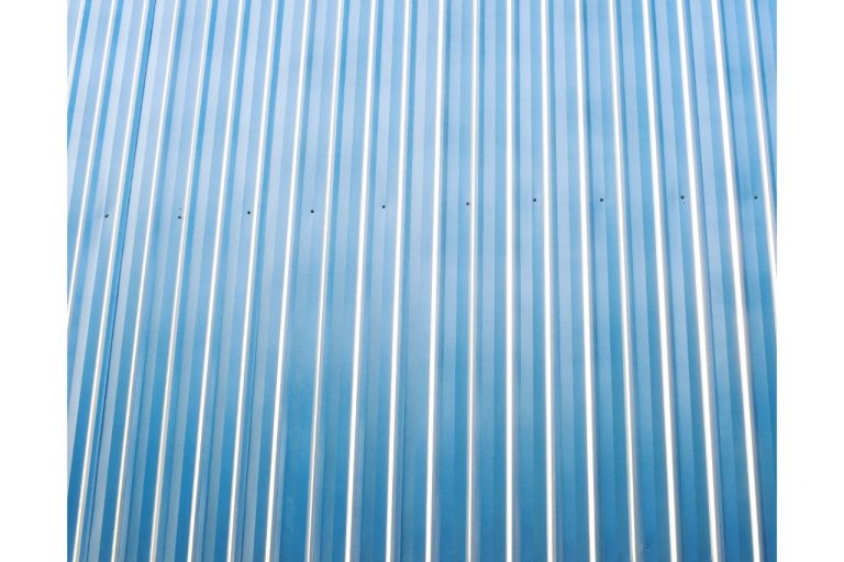 Corrugated metal roof