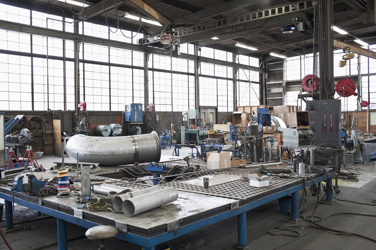 Equipment in machine shop