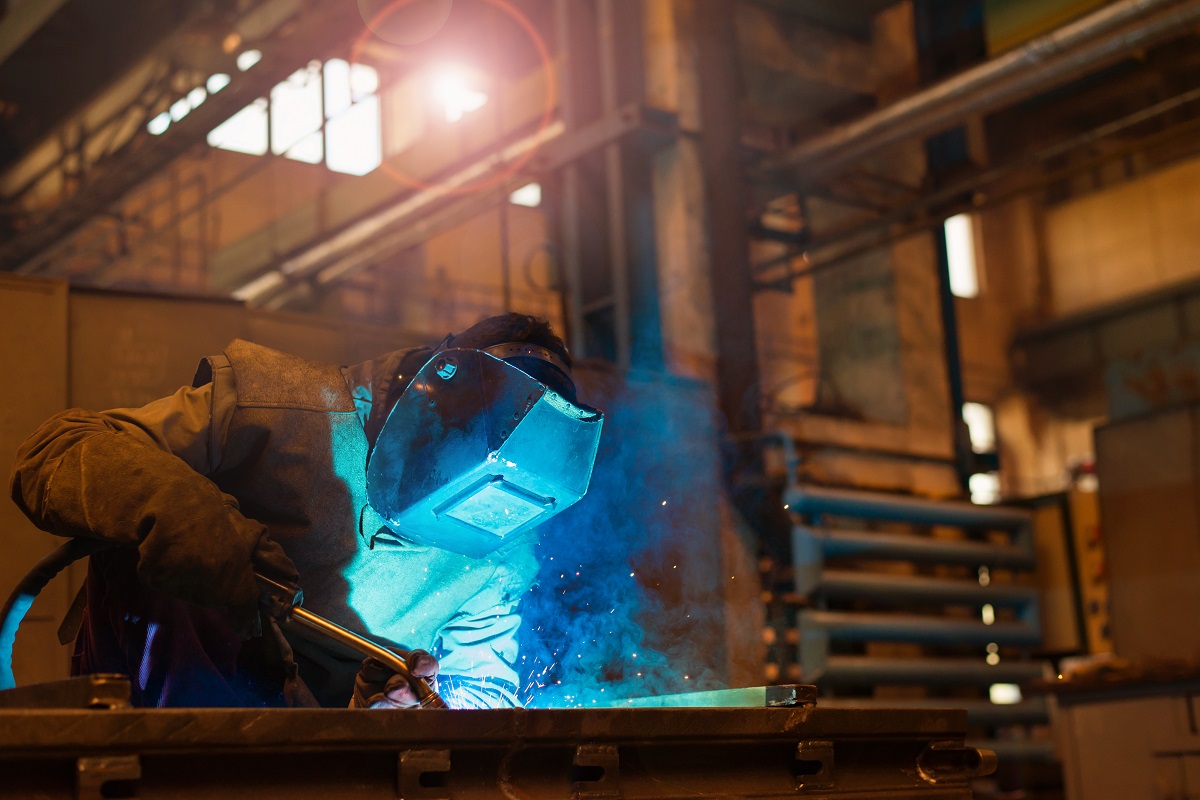 Man welding