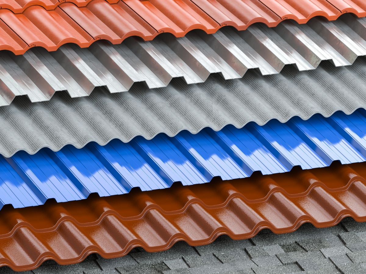 Different roofs with coating