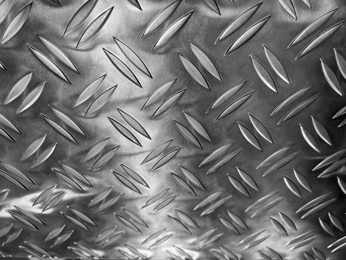 What are checkered steel plates?