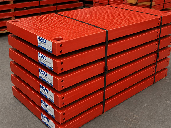 Checkered beams platforms